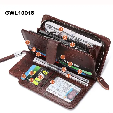 Genuine Leather Captain Cow mobile phone multi-function waist bag Copy